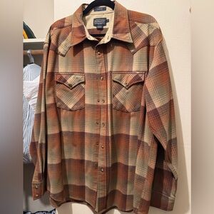 Pendleton Canyon Plaid Shirt in Warm Tones